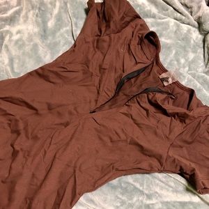 Matte Brand Chocolate Brown Bodysuit/Jumpsuit